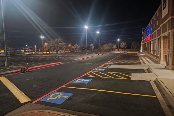 The Hazards of Faded Parking Lot Striping HOA Residents