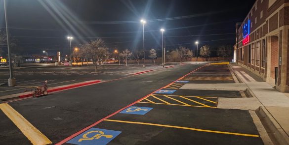 The Hazards of Faded Parking Lot Striping HOA Residents