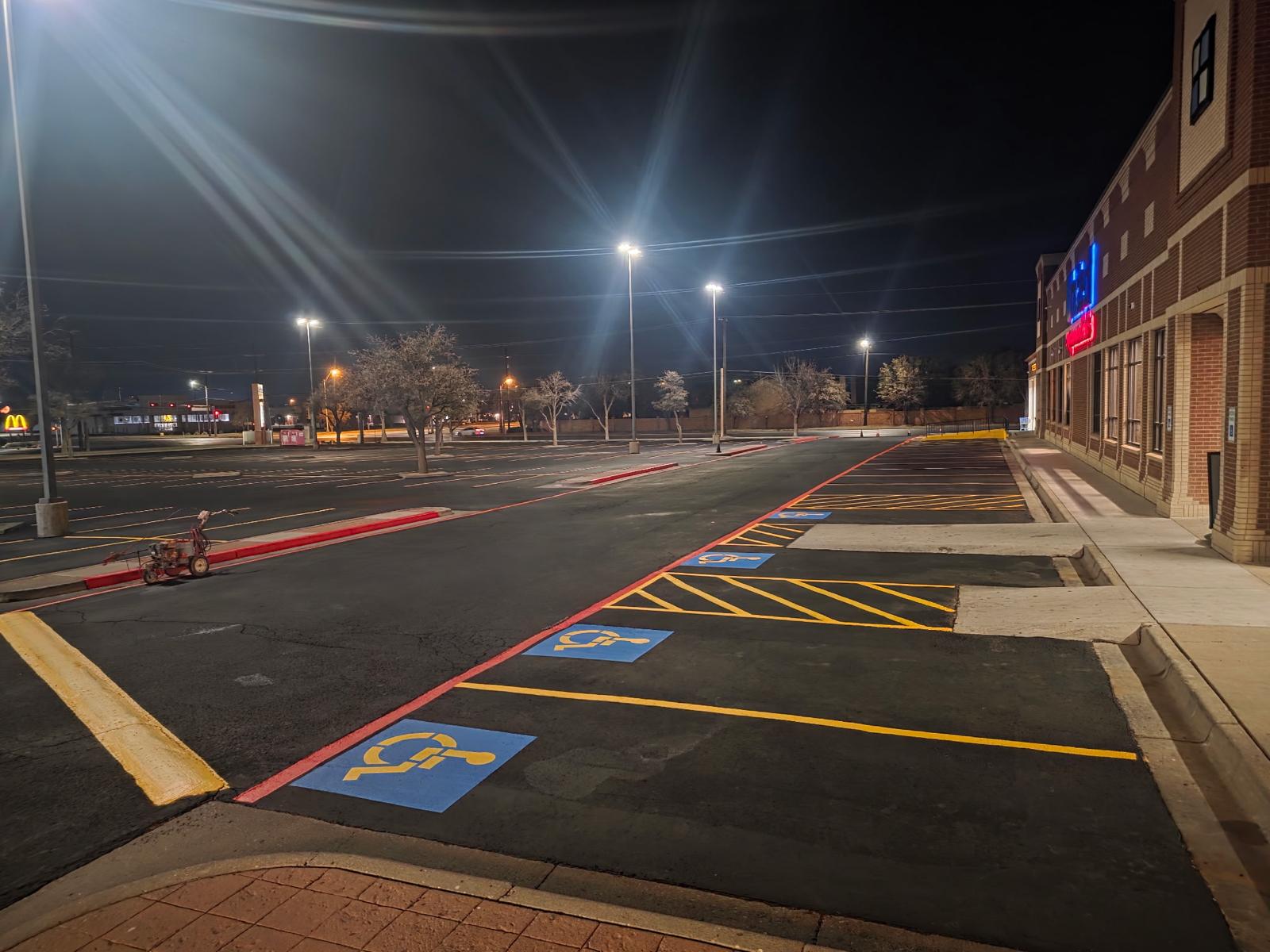 The Hazards of Faded Parking Lot Striping HOA Residents